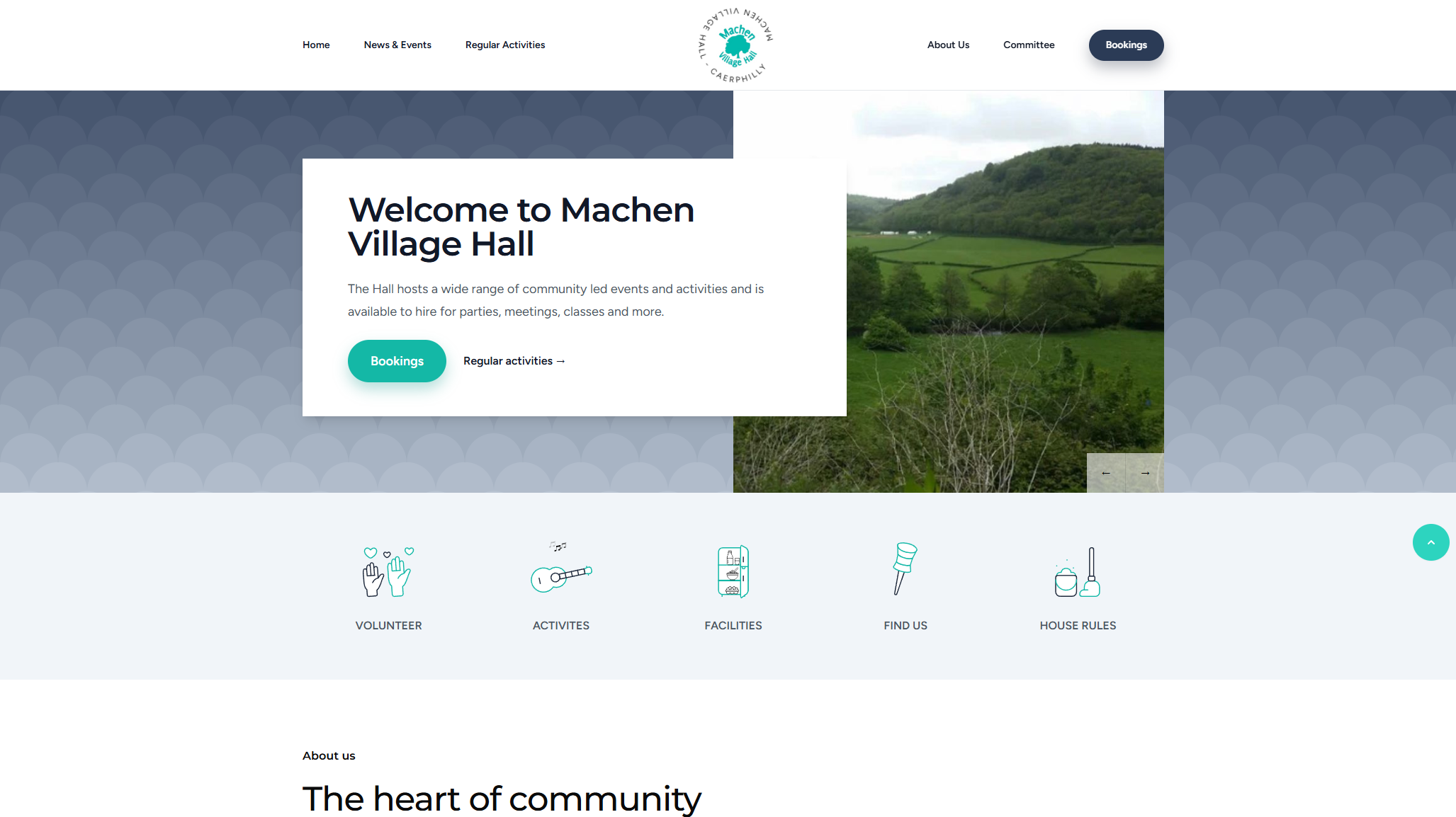 Brand New Machen Village Hall Website